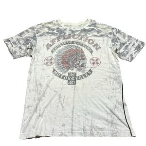 Affliction Shirt American Customs Motorcycles Tee Y2K Size 2XL
